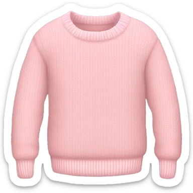 Soft pink sweater  sticker