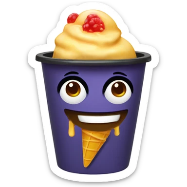 Mangonada ice cream sticker