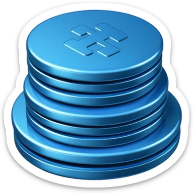 blue coins credit pack sticker