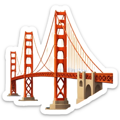 golden gate bridge sticker