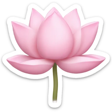 pastel pink lotus sticker