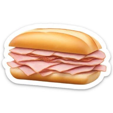 ciabatta ham sandwich sticker