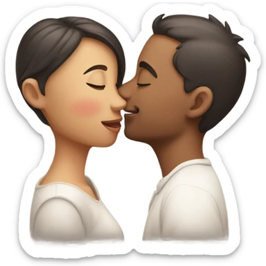 Smooching sticker