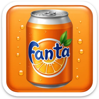 fanta tin sticker