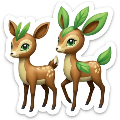 Meloetta-Sawsbuck-Virizion-Pokémon-Fakémon-creature sticker