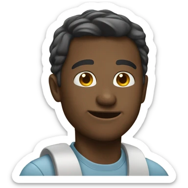 Someone achieving something sticker