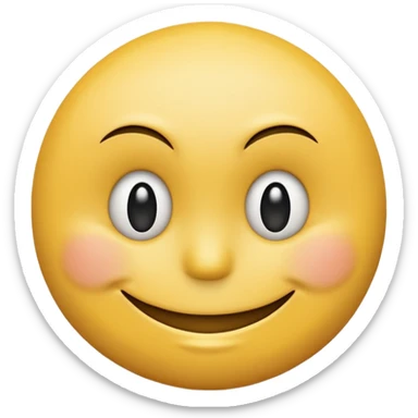 quiet and resentful smiley face sticker