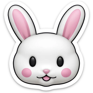 Y2K Playboy bunny head pillow sticker