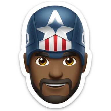 Captain America with "§" on his shield. sticker