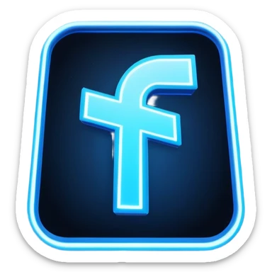 Fortnite logo signal in the night sky, like the Batman signal but with the Fortnite F logo instead sticker