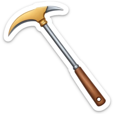 The sickle used by farmers sticker