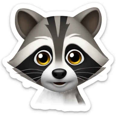 Cute raccoon  sticker