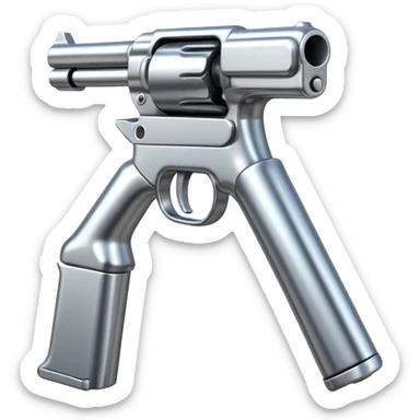 gun with legs sticker
