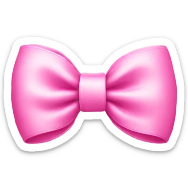 Pink cute bow sticker