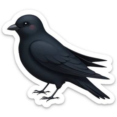 черная ласточка svg, vector sticker