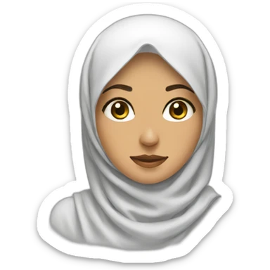 Saudi hijab women sticker
