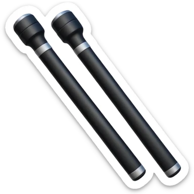 two police batons sticker