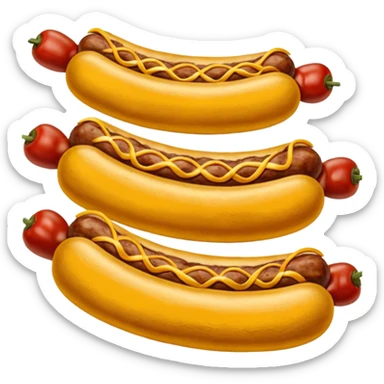 Chorizos hiperrealistas asados sticker