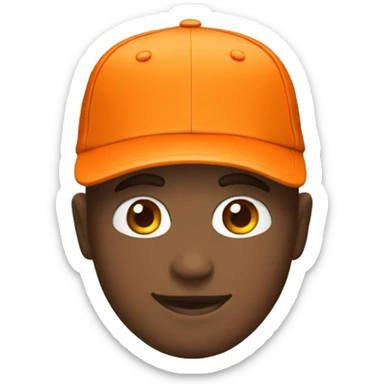 full orange cap sticker