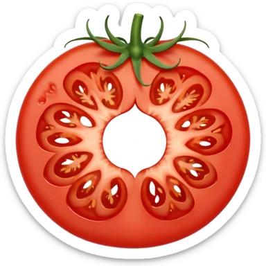 tomato slice sticker