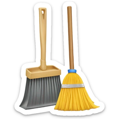Broom & Dust Pan sticker