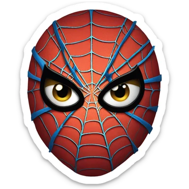 Spider man comic poster sticker