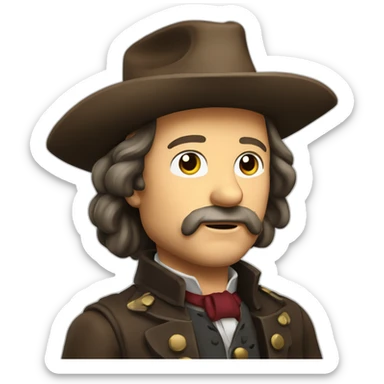 cute wild bill hickok sticker
