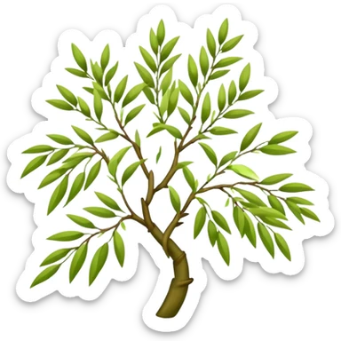 Flower willow tree sticker