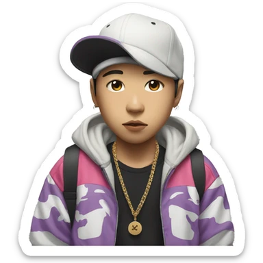 hiphop kid from japan sticker