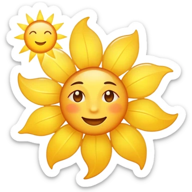 Sunshine. Says good morning sticker