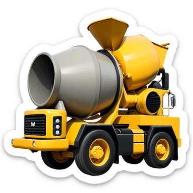 Cement Mixer - Mack Granite (Model Year: 2022) (Iconic colour: Yellow and black) sticker