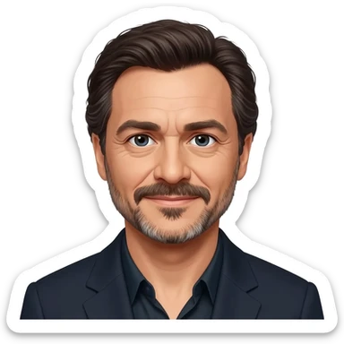 HYPERREALISTIC JAVIER BARDEM ACTOR sticker