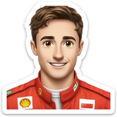 Charles Leclerc winning sticker