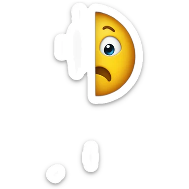 face-hiding-behind-a-door sticker