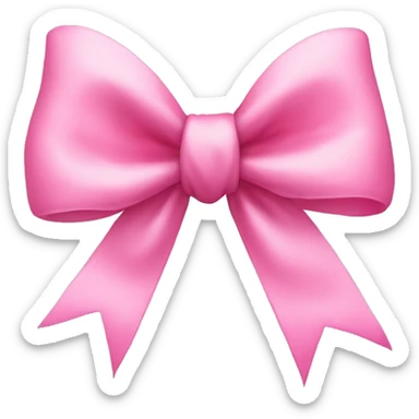 pink bow sticker