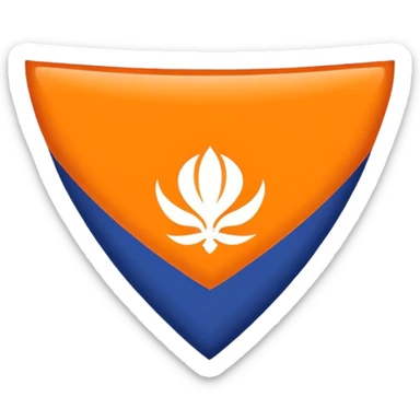 Khalistan 🪯 flag triangle  sticker