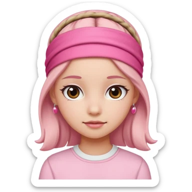 Cute preppy and pink sticker