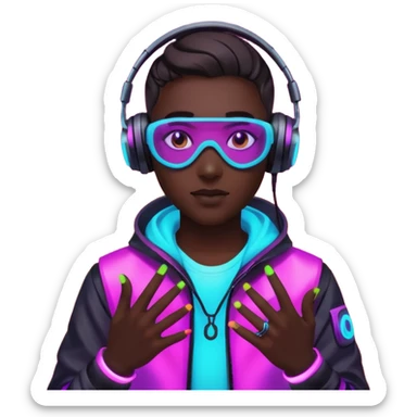 Techno Rave Dj sticker