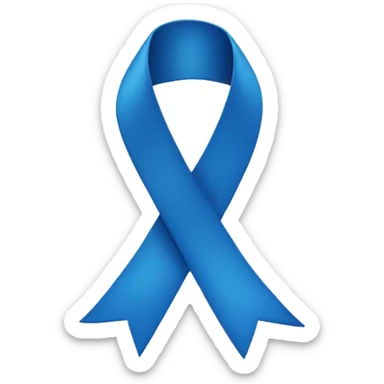 Blue ribbon  sticker