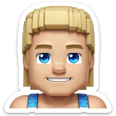 Minecraft Steve character sticker