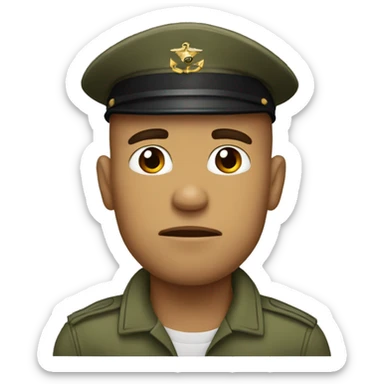 A Marine who’s tired  sticker