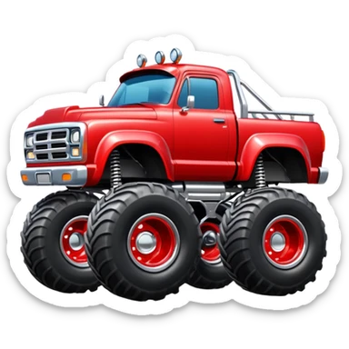 Monster truck sticker
