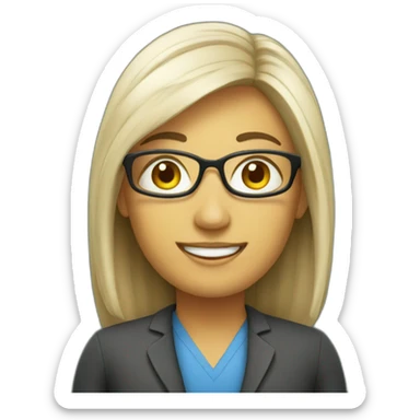 teacher behind blackboard sticker