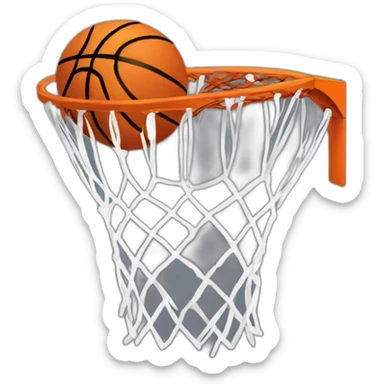 basketball on blockchain sticker