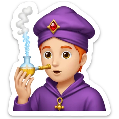 potion maker blowing kiss made of spark dust sticker