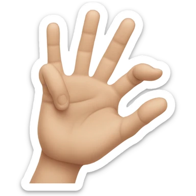 f you hand sign sticker