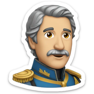general jose de san martin argentina sticker