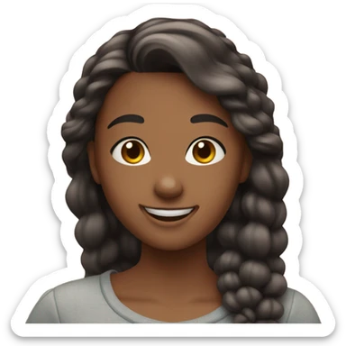 Girl taking a selfie sticker