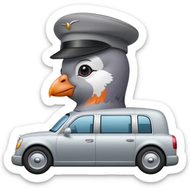 Pigeon is driving in the inside Limosine🚘🚘 sticker