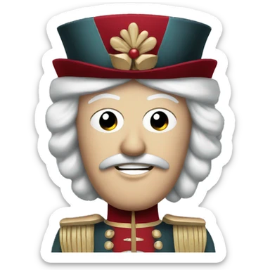dark red nutcracker  sticker